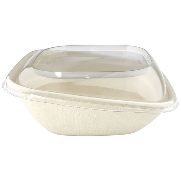 Abena Lids, To-Go Containers, Fits Abena Eco Product #133226, Clear 133227